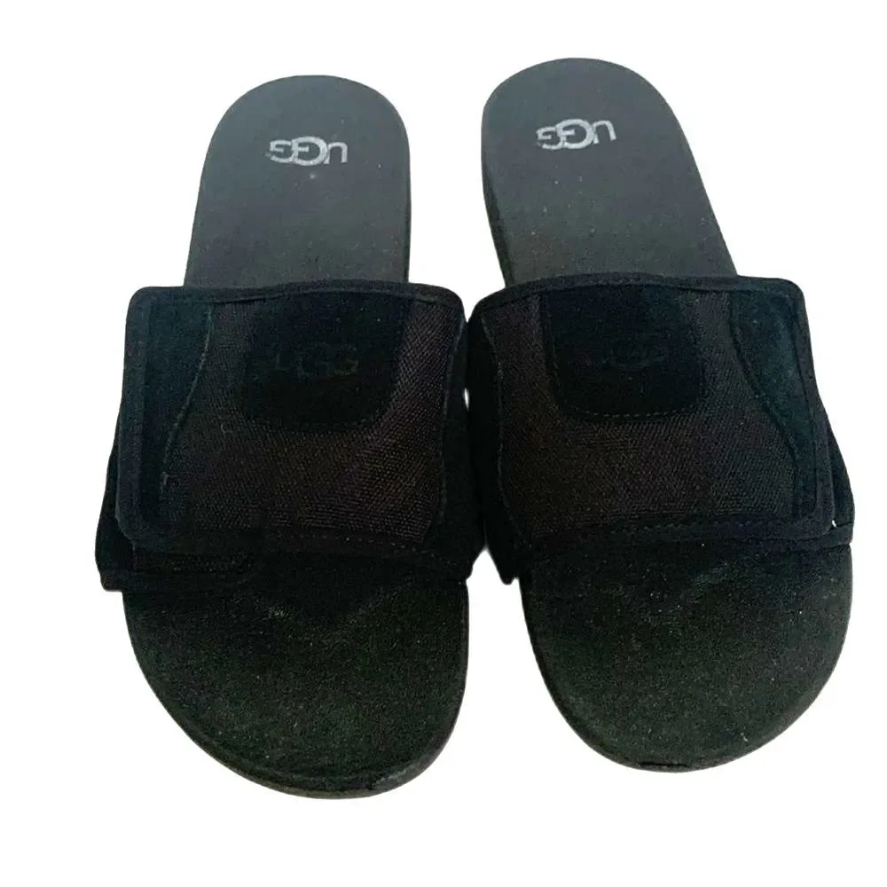 UGG Unisex Kids Black Slide Slip-On Beach Sandal Youth Size 6